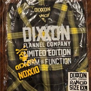 DIXXON Men's Limited Edition Yellow and Black Plaid Shirt